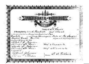 March 20, 1902 Marriage Certificate