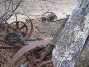 antique mower
